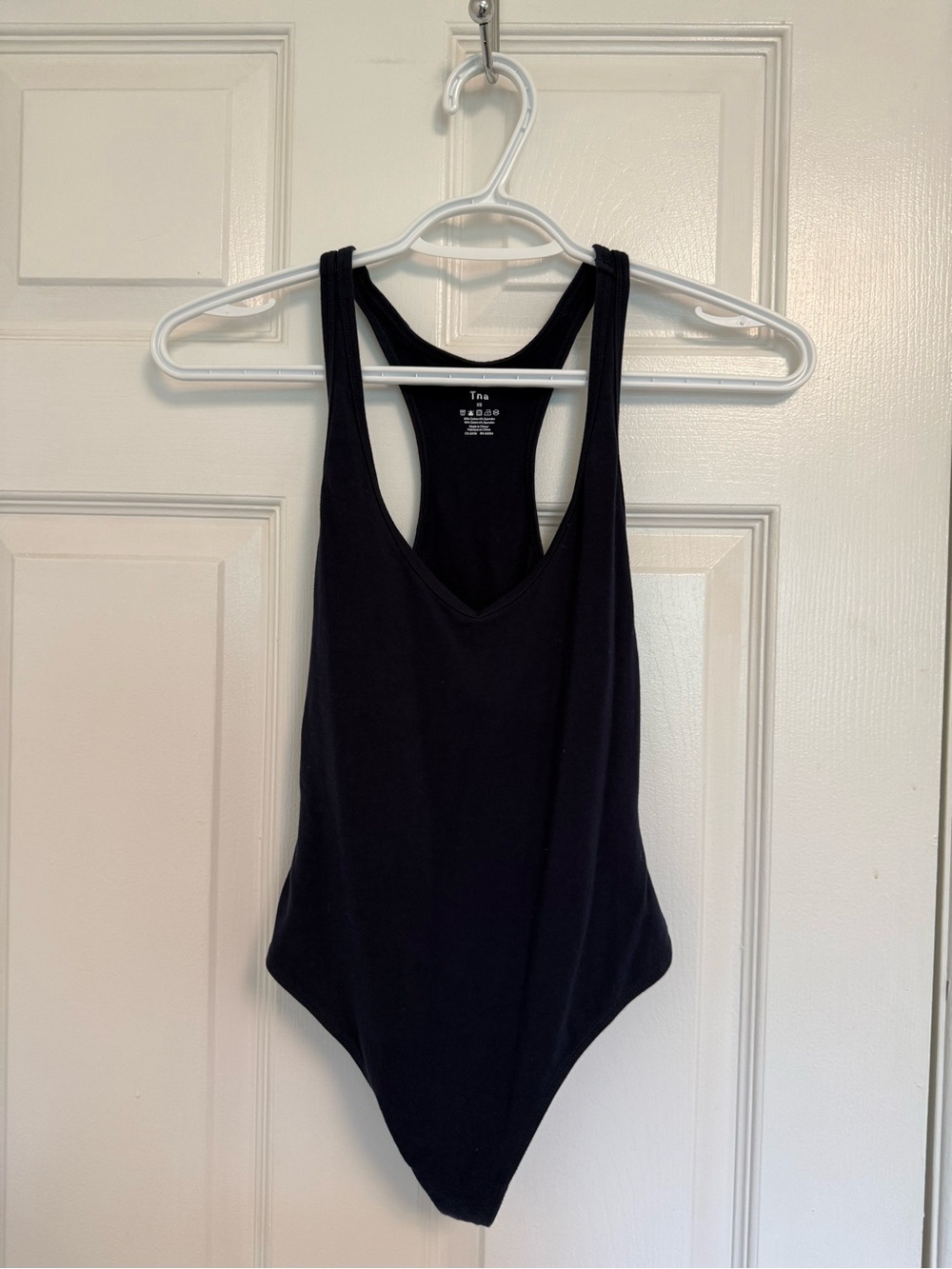 Aritzia TNA Navy Racertop Bodysuit